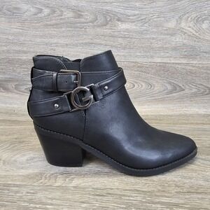 GBG by Guess‎ Boots Womens Size 6.5 Black Dustyn Chelsea Style Cuban Heel Ankle
